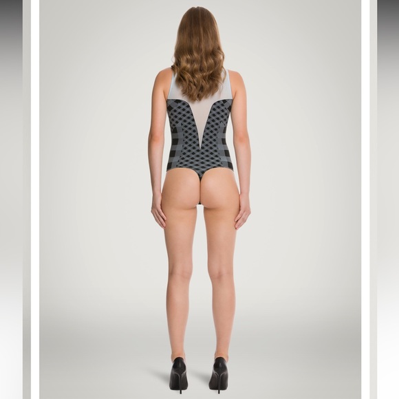 Wolford Summer Check String Body - size medium - NWT - Picture 7 of 8